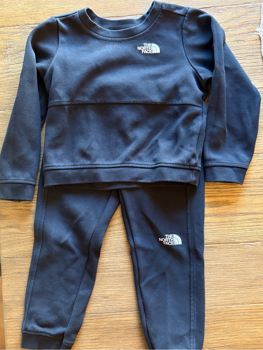 The North Face Kids Black Jogger Sweatpants Set